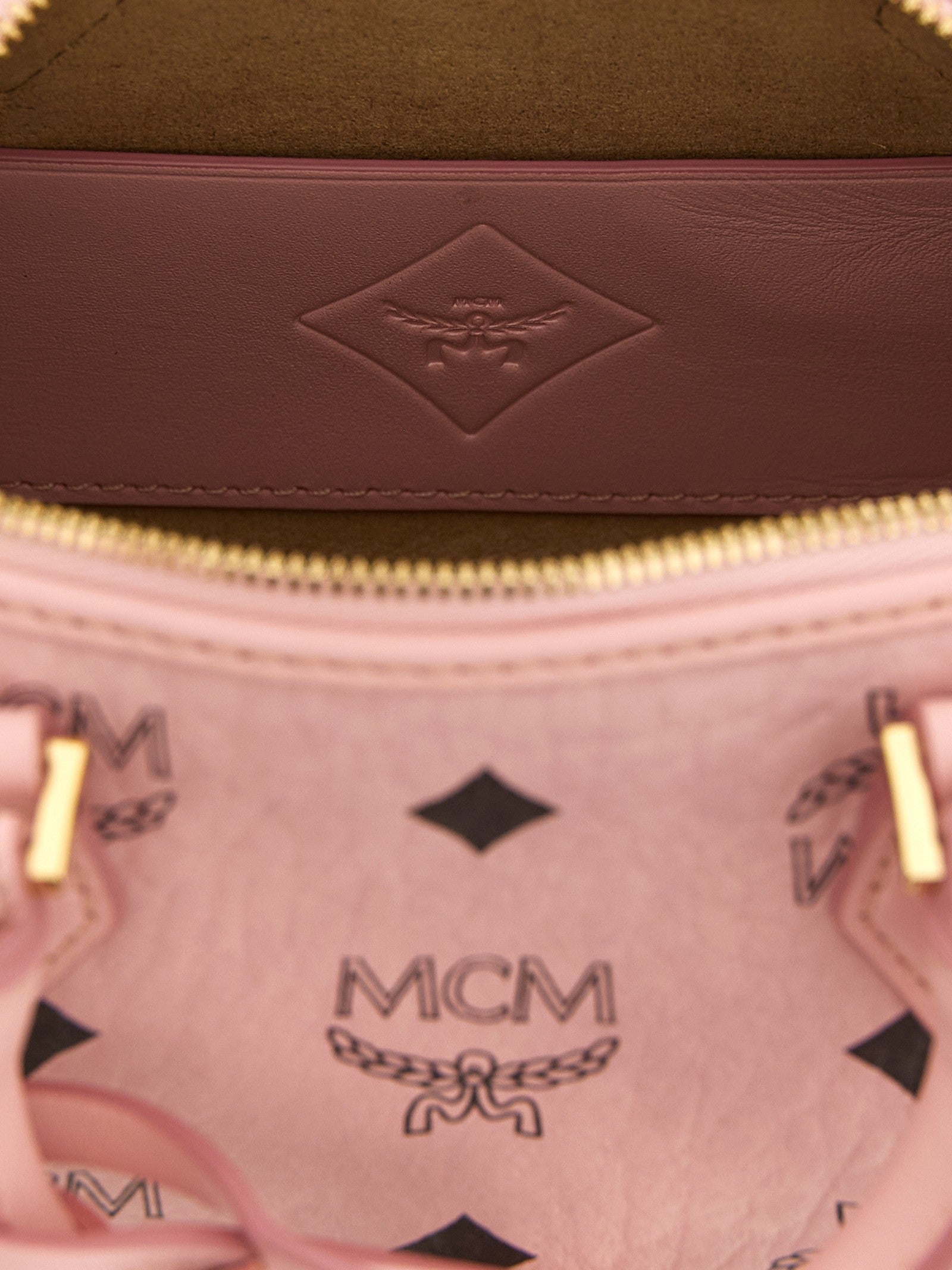 MCM Ella Boston Mini Handbag Blue