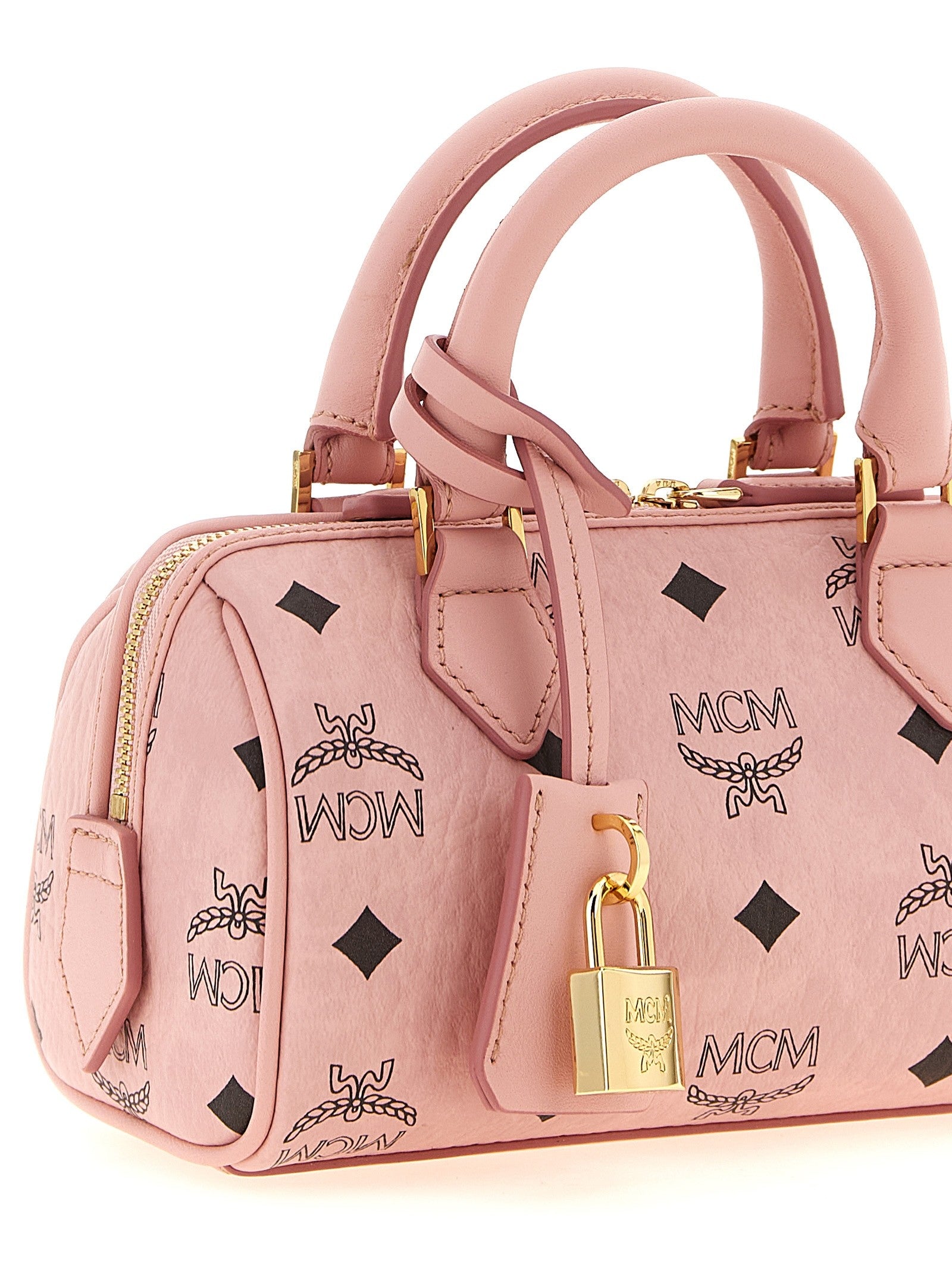 MCM Ella Boston Mini Handbag Blue