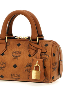 MCM Ella Boston Mini Handbag Brown
