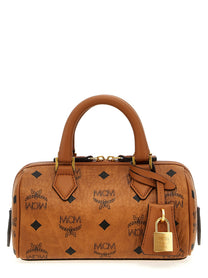 MCM Ella Boston Mini Handbag Brown