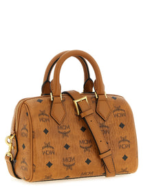 MCM Ella Boston Small Handbag Brown