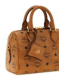 MCM Ella Boston Small Handbag Brown