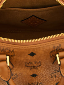 MCM Ella Boston Small Handbag Brown