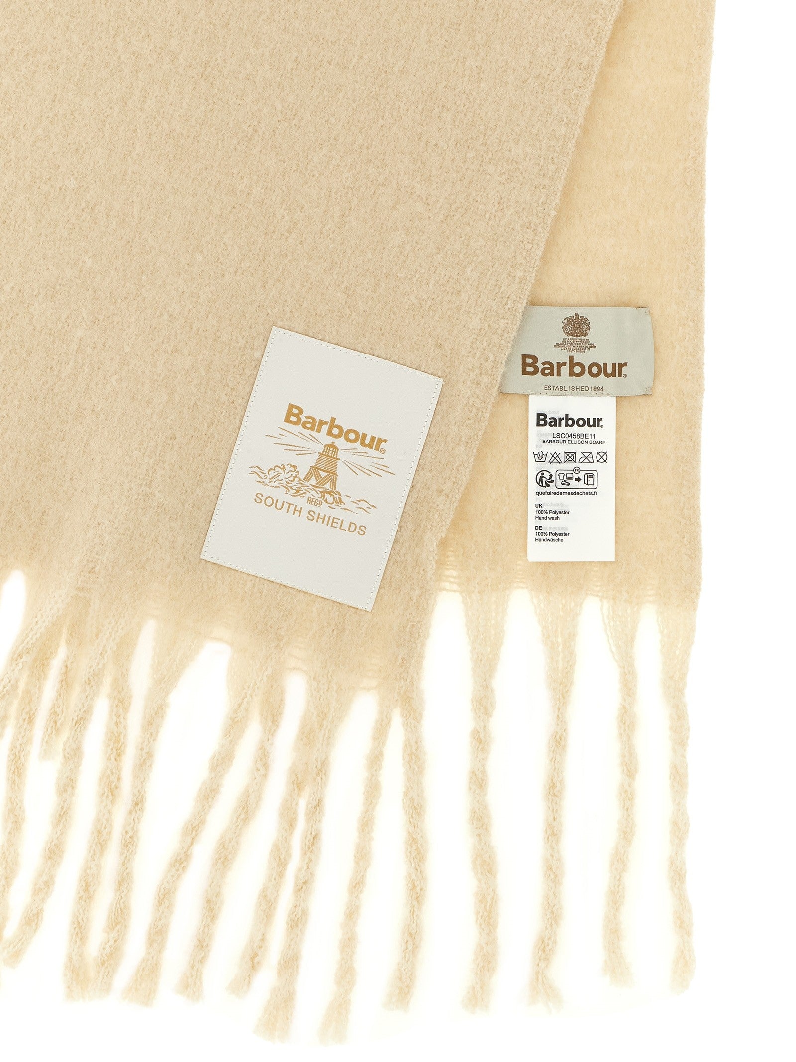 Barbour Ellison Scarf White