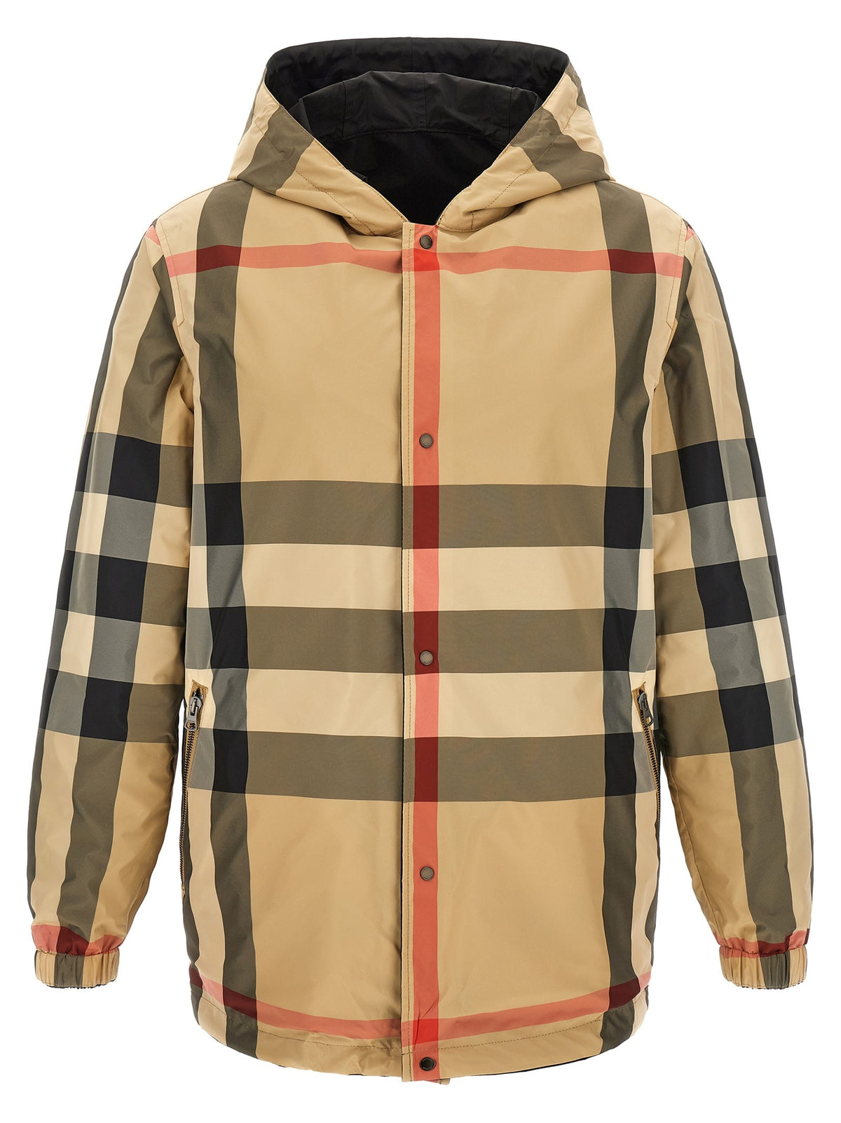 Burberry Elmhurst Hooded Reversible Jacket Black, view 2