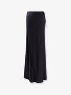 Semicouture Women's Elvira Satin Long Skirt Grey