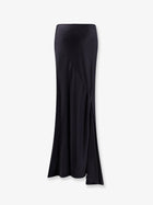 Semicouture Women's Elvira Satin Long Skirt Grey