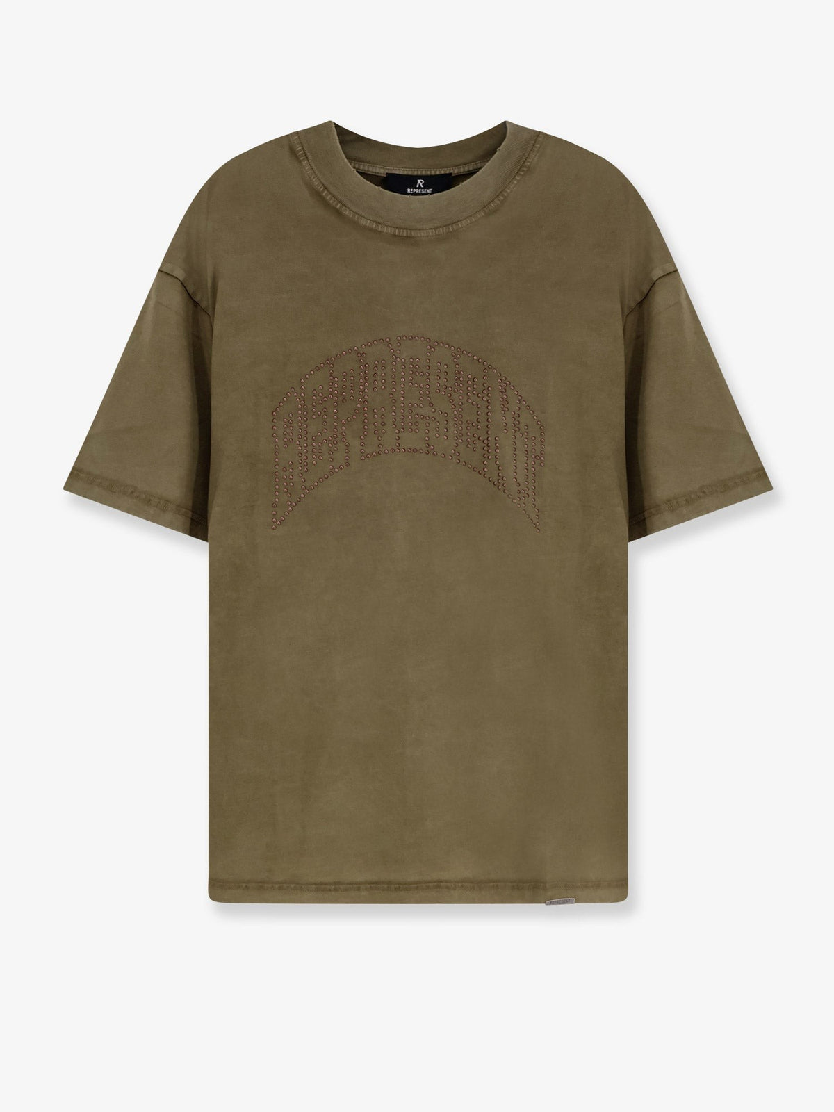 Represent Men's Embellished Represent Cotton Shirt Green