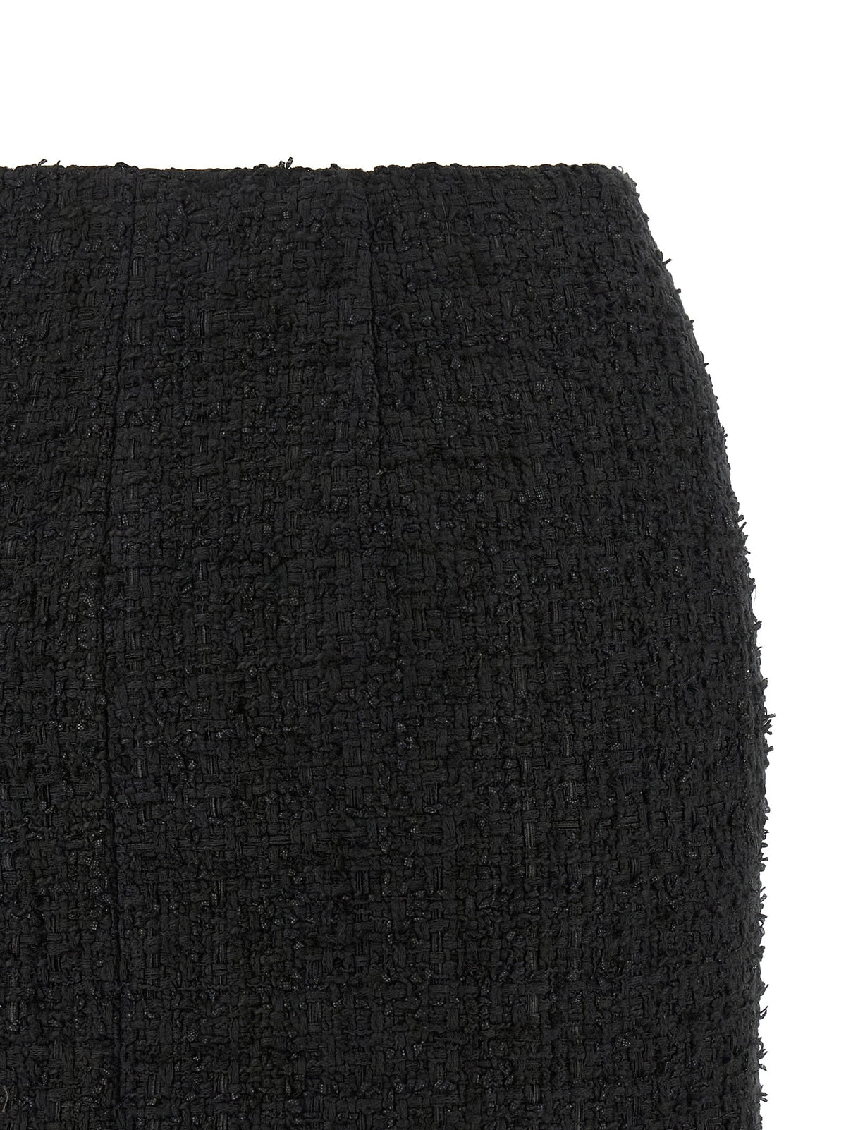 Balmain Embossed Button Detail Miniskirt Black, view 4