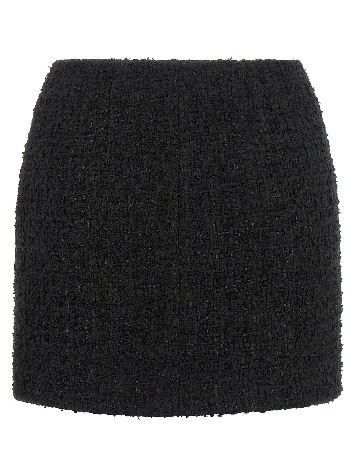 Balmain Embossed Button Detail Miniskirt Black, view 2