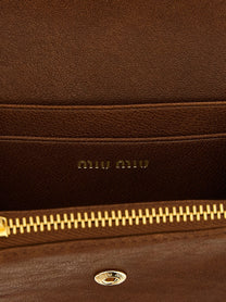 Miu Miu Embossed Wallet Brown