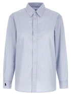 Polo Ralph Lauren Embroidered Cuffs Shirt Blue