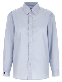 Polo Ralph Lauren Embroidered Cuffs Shirt Blue