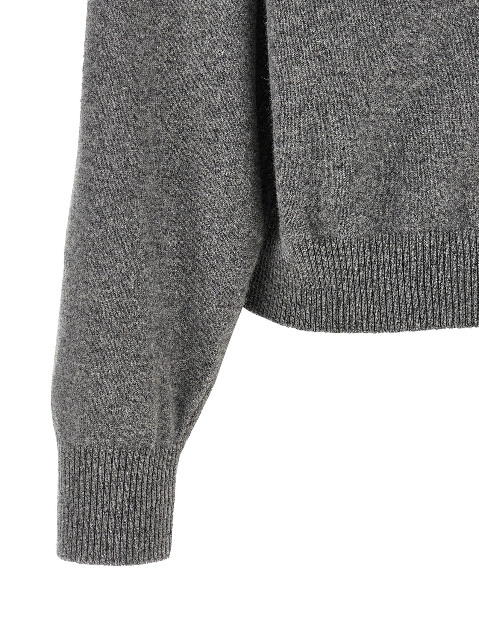 Alberta Ferretti Embroidered Flower Sweater Grey