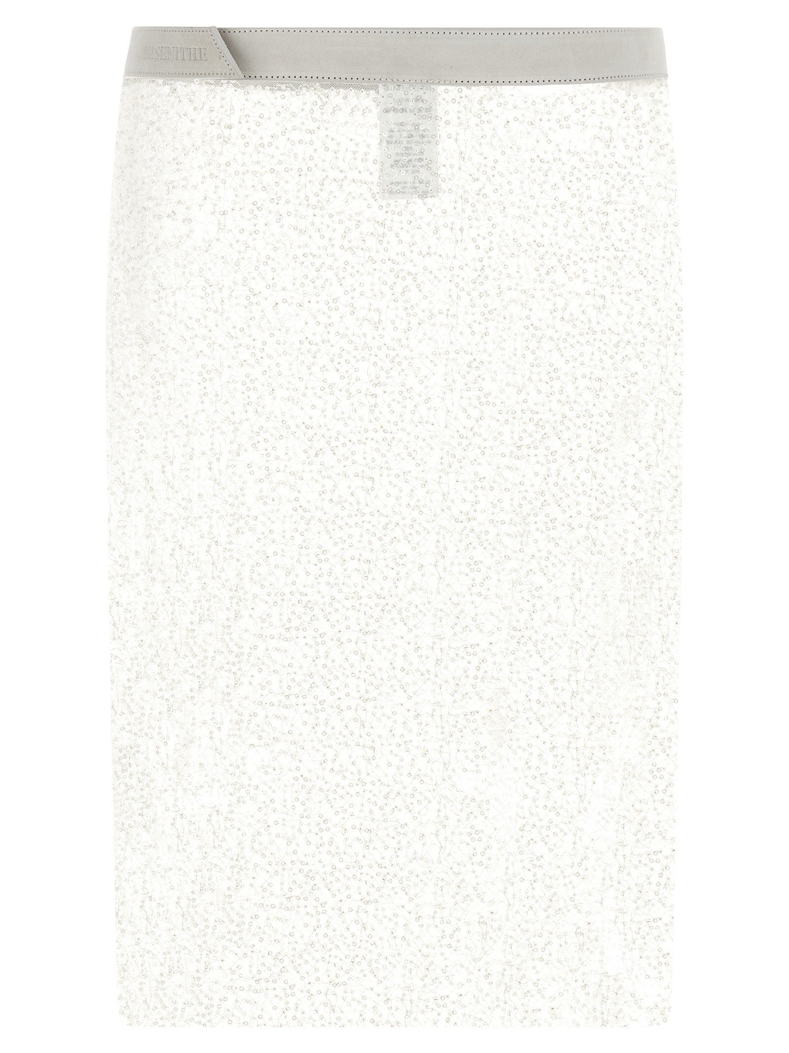 Misenithe Embroidered Jude Sarong Skirt White