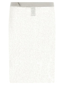 Misenithe Embroidered Jude Sarong Skirt White