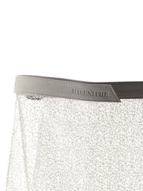 Misenithe Embroidered Jude Sarong Skirt White