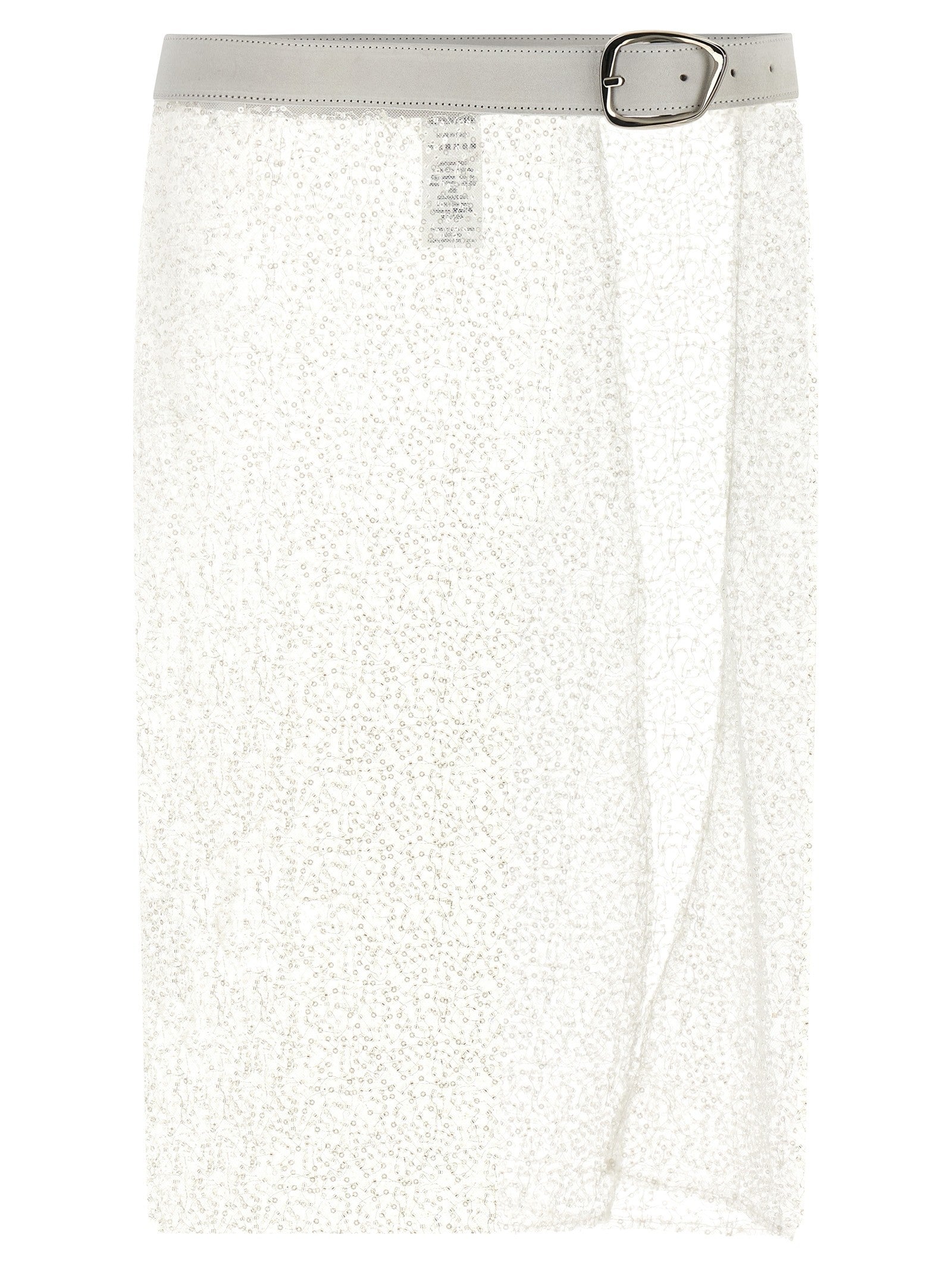 Misenithe Embroidered Jude Sarong Skirt White