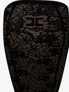 Elisabetta Franchi Women's Embroidered Knitted Skirt Black, view 3