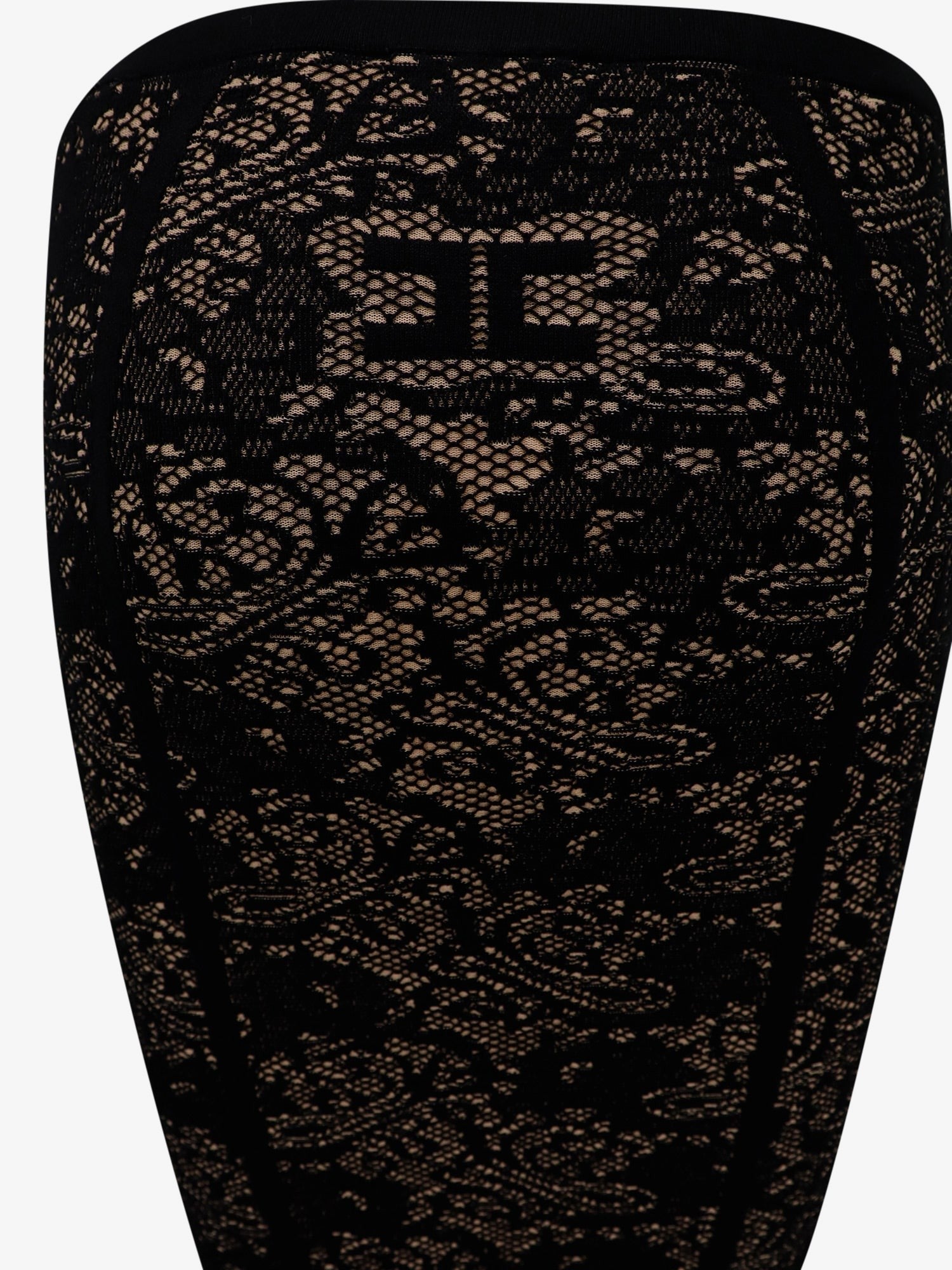 Elisabetta Franchi Women's Embroidered Knitted Skirt Black