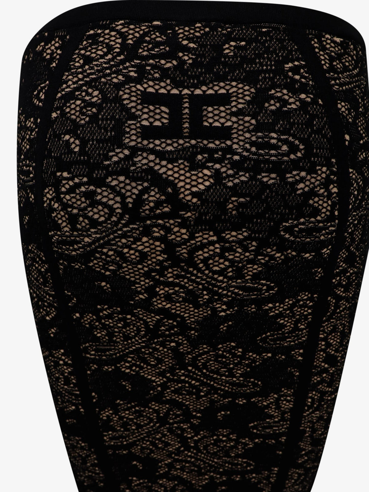 Elisabetta Franchi Women's Embroidered Knitted Skirt Black, view 3