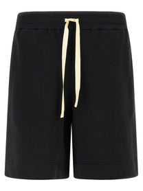 Jil Sander Embroidered Bermuda Shorts Black