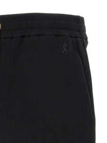 Jil Sander Embroidered Bermuda Shorts Black