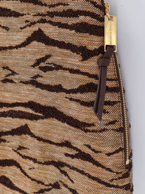 Elisabetta Franchi Women's Embroidered Mini Skirt Beige