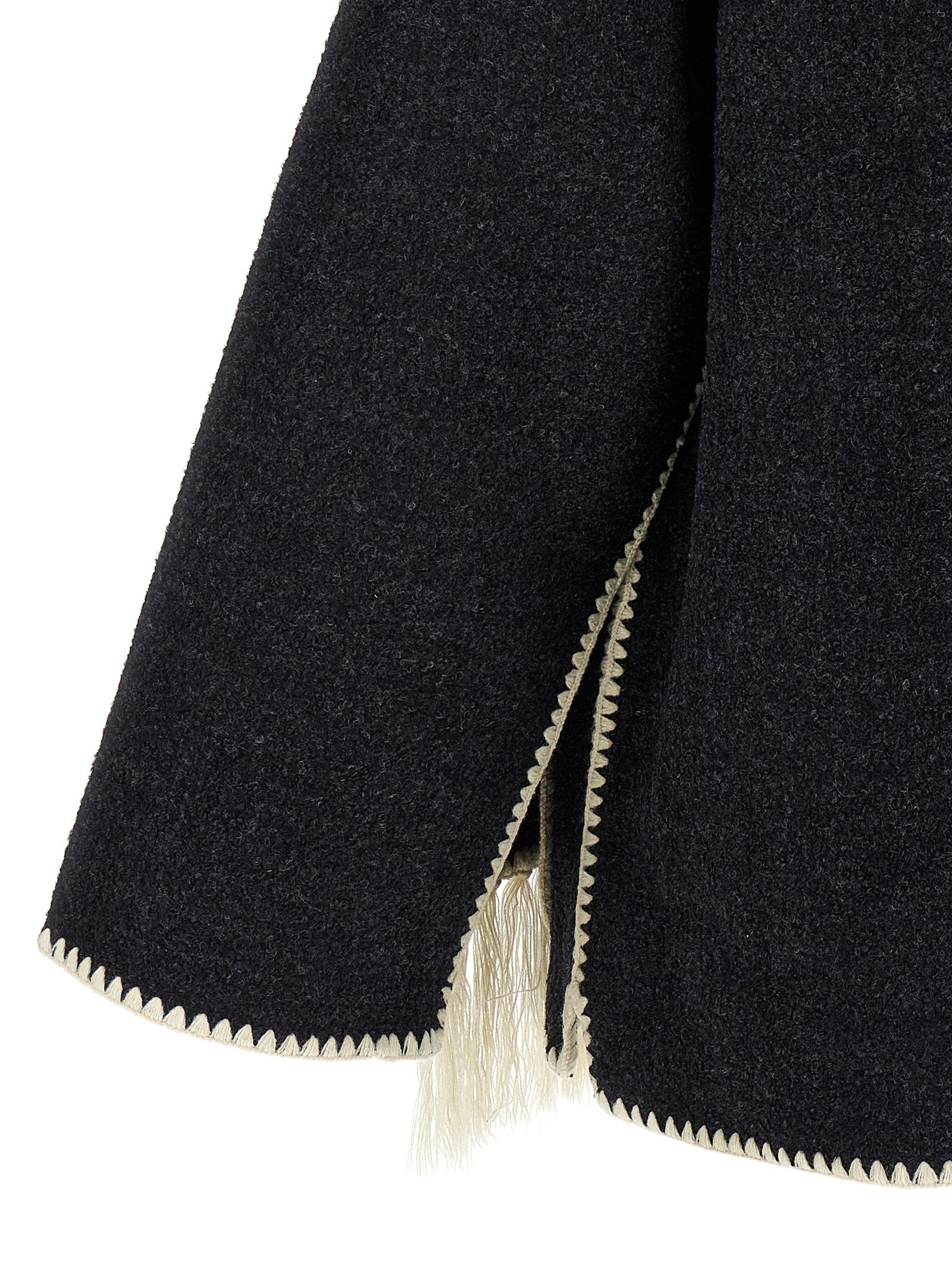 Toteme Embroidered Scarf Jacket Harvest Coat Grey