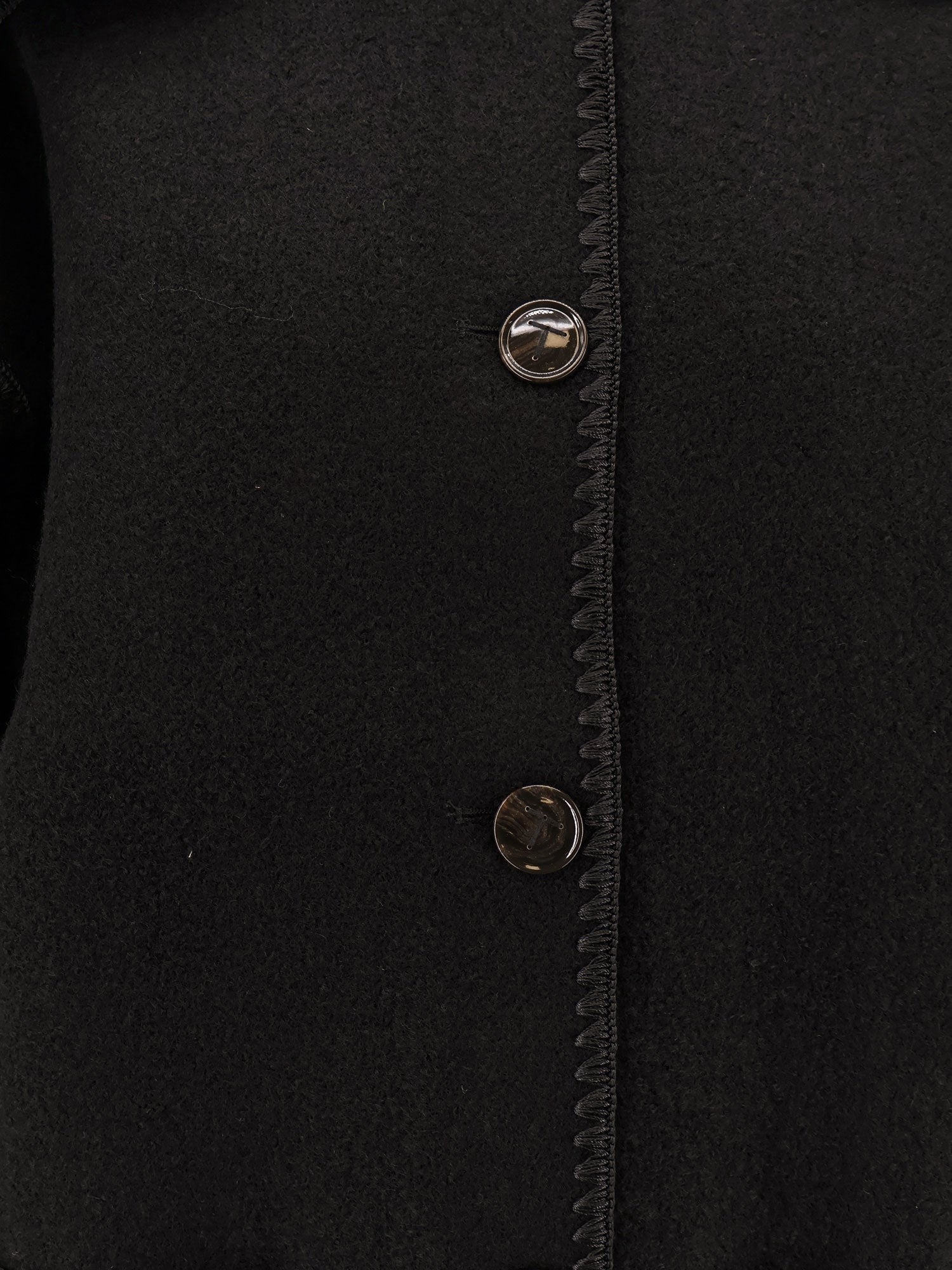 Toteme Women's Embroidered Scarf Jacket in Wool Blend Black