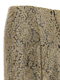 Ermanno Scervino Embroidered Tulle Skirt Gold