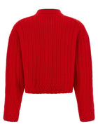 Chloé Embroidery Cardigan Red, view 2
