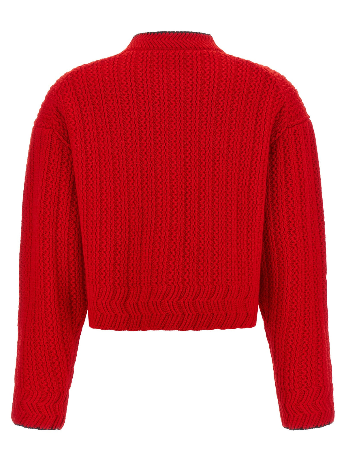 Chloé Embroidery Cardigan Red, view 2