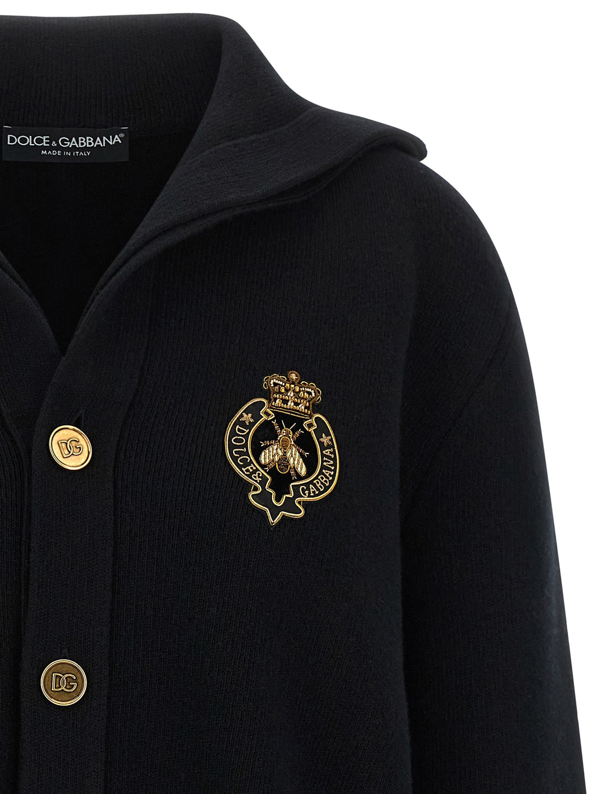 Dolce&amp;Gabbana Embroidery Cardigan Black