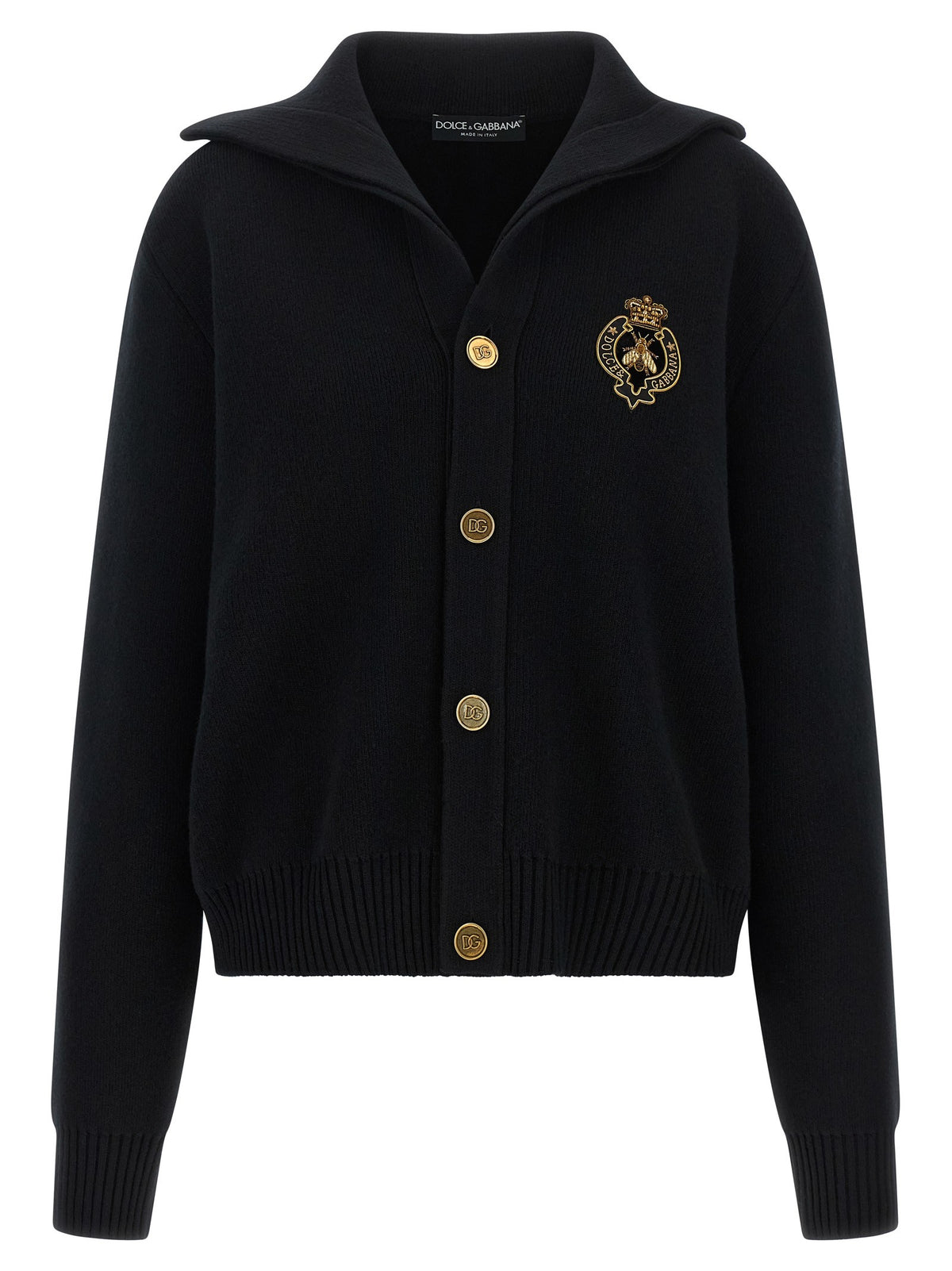 Dolce&amp;Gabbana Embroidery Cardigan Black