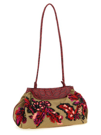 Dries Van Noten Embroidery Clutch Gold