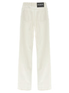 Balmain Embroidery Jeans White, view 2