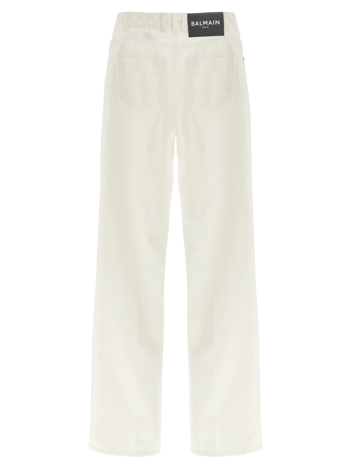 Balmain Embroidery Jeans White, view 2