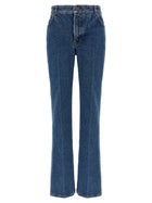 Balmain Embroidery Jeans Blue
