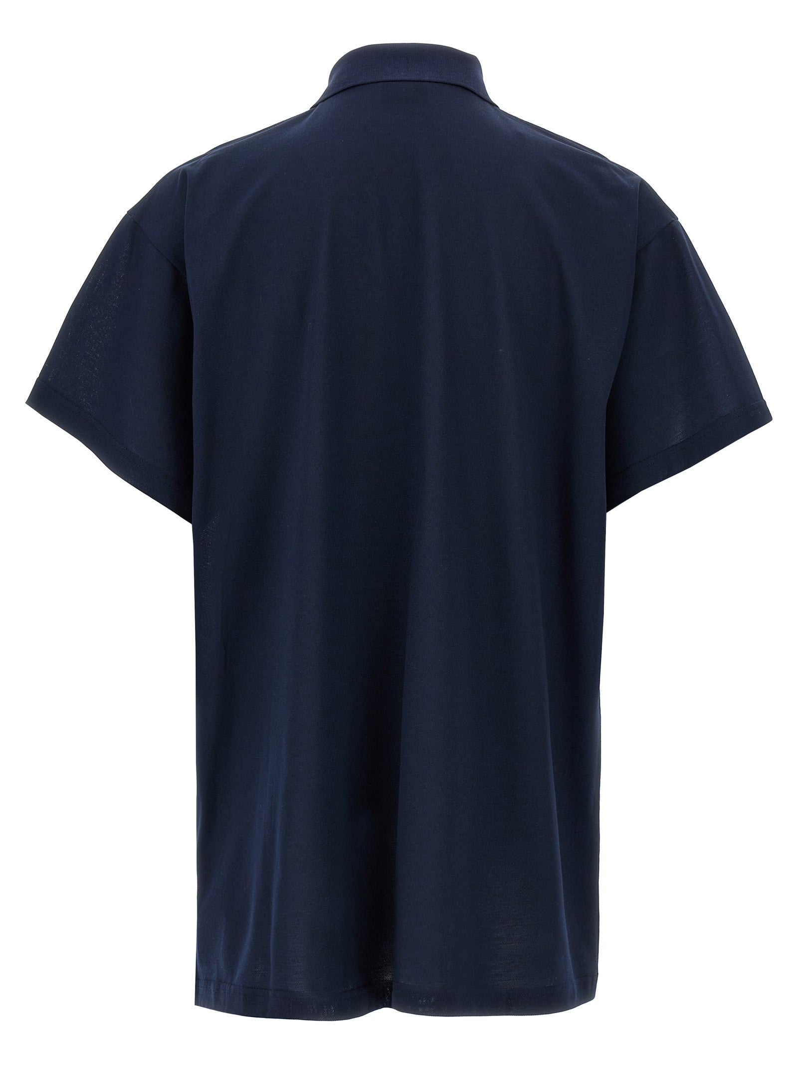Balenciaga Embroidery Polo Shirt Blue