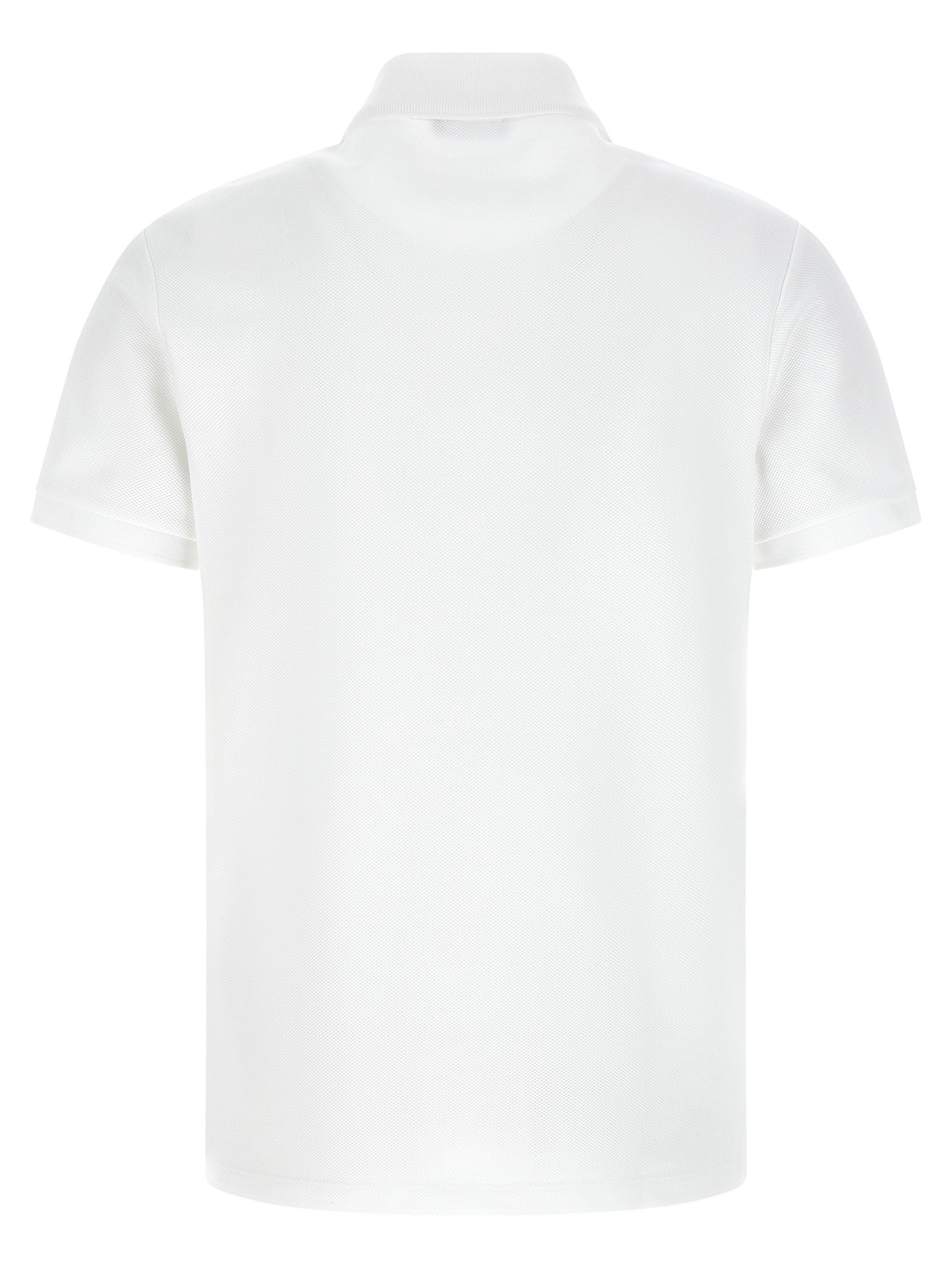 Balmain Embroidery Polo Shirt White