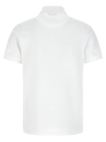 Balmain Embroidery Polo Shirt White
