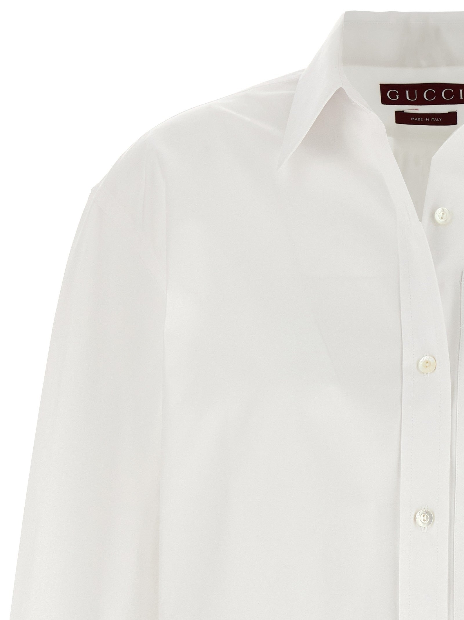 Gucci Embroidery Shirt White