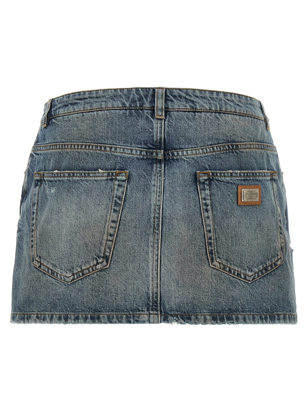 Dolce&amp;Gabbana Embroidery Skirt Blue, view 2