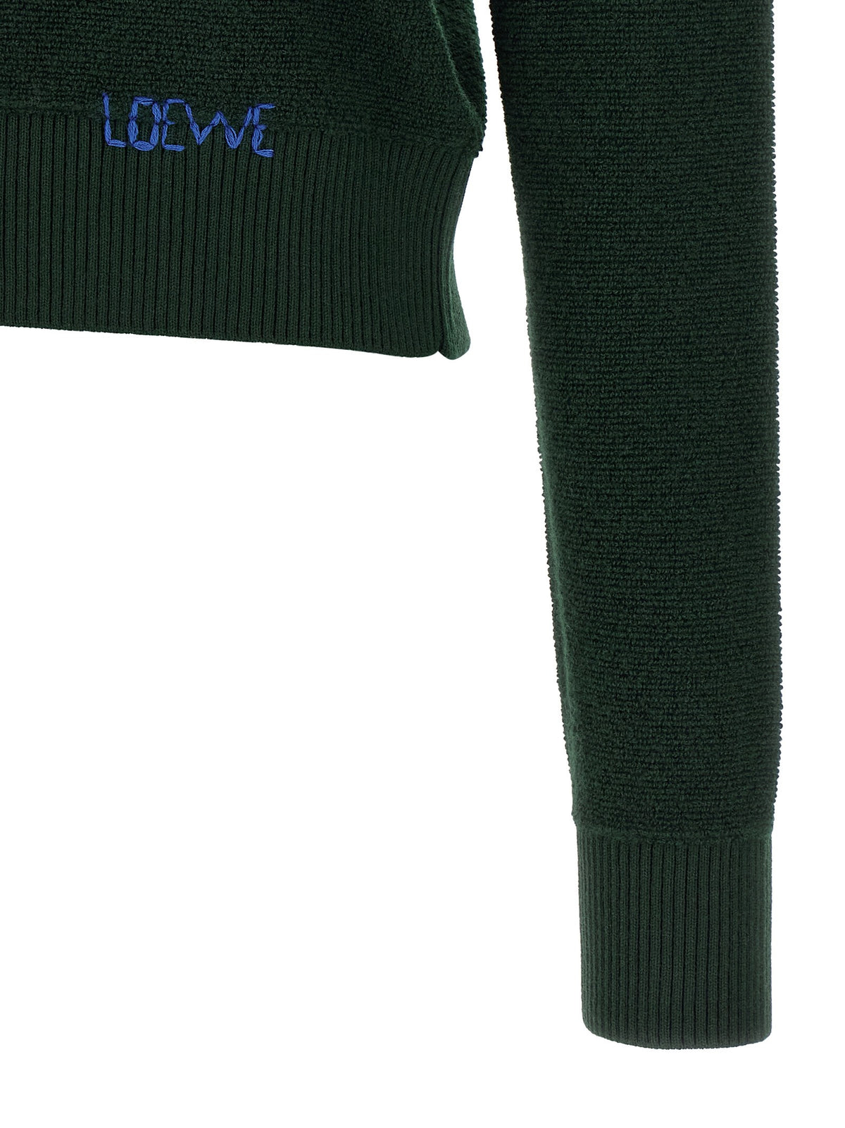 Loewe Embroidery Sweater Green, view 4