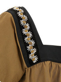 PRADA Embroidery Top Beige