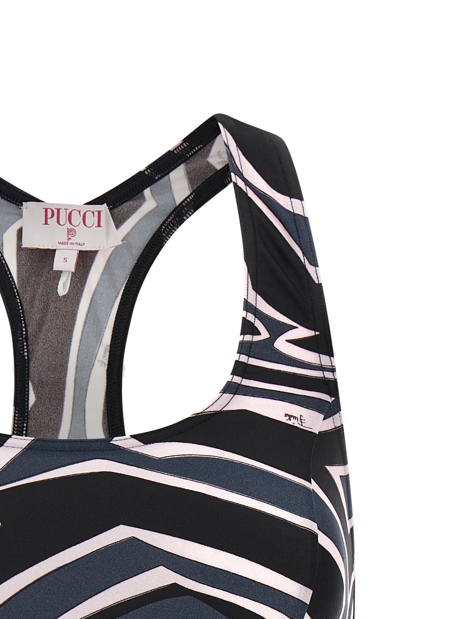 EMILIO PUCCI - EMILIO PUCCI - ’Labirinto’ sports top - Women’s Clothing