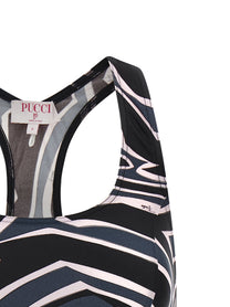 EMILIO PUCCI - EMILIO PUCCI - ’Labirinto’ sports top - Women’s Clothing