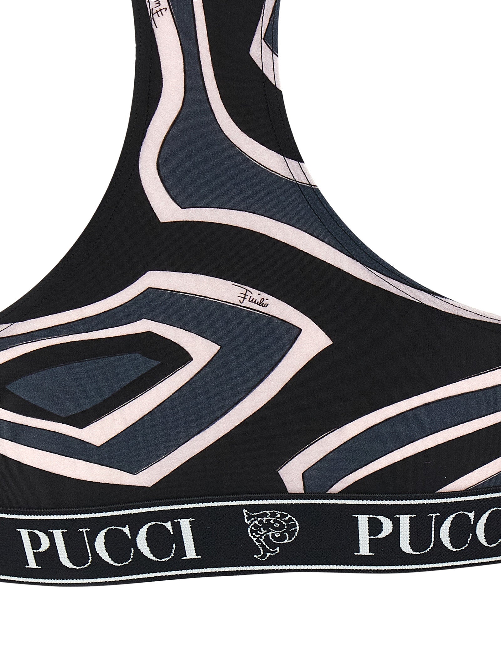EMILIO PUCCI - EMILIO PUCCI - ’Labirinto’ sports top - Women’s Clothing