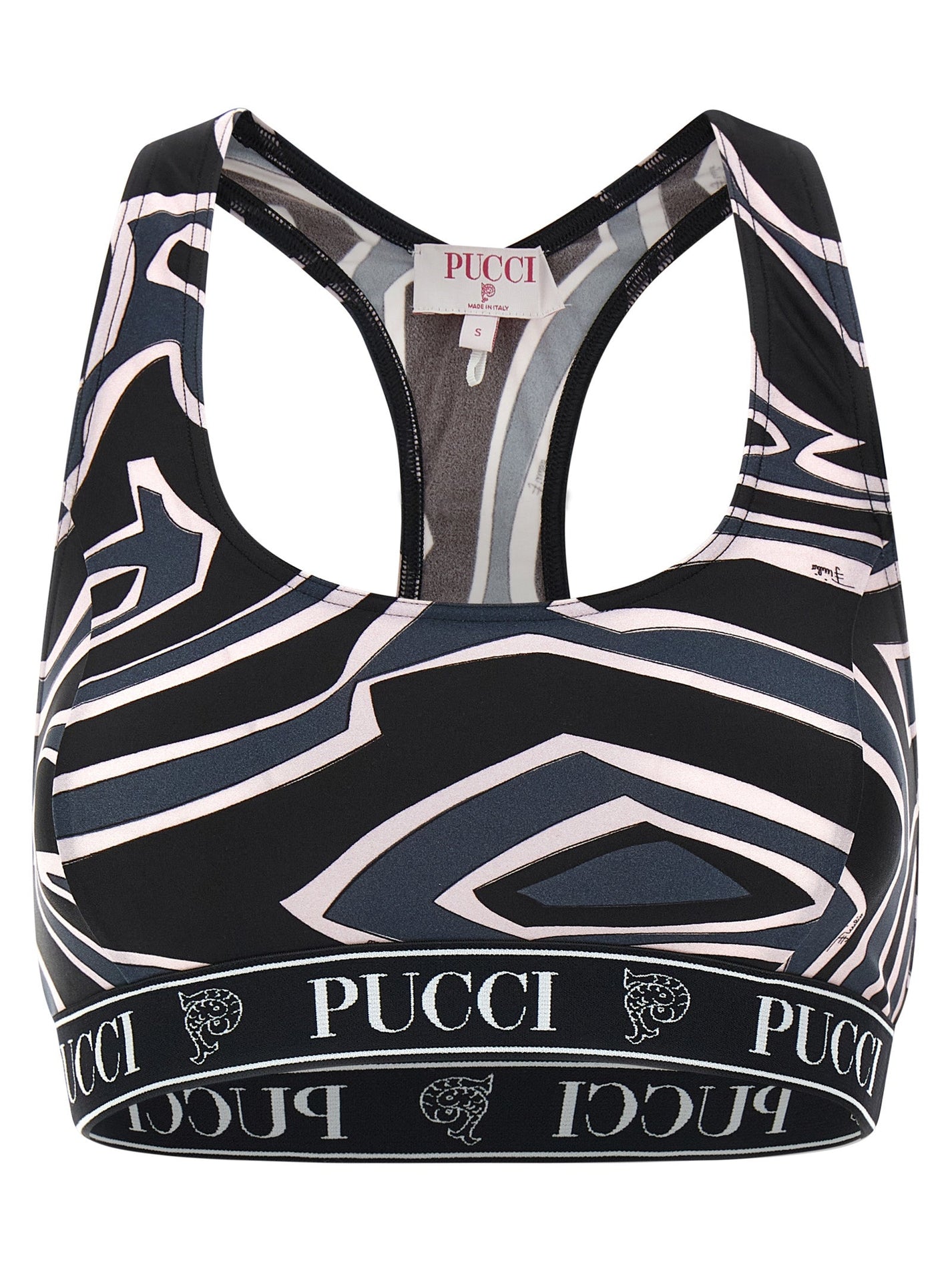 EMILIO PUCCI - EMILIO PUCCI - ’Labirinto’ sports top - Women’s Clothing